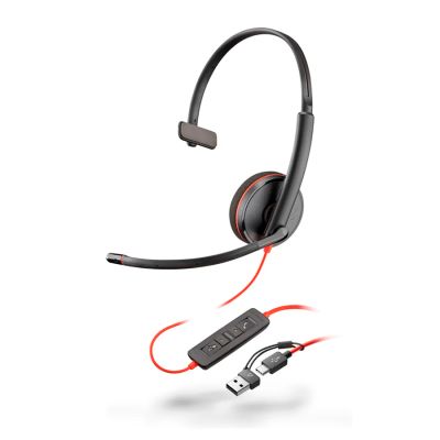 Headset Usb-c + Usb-a C3210 Mono Blackwire Poly