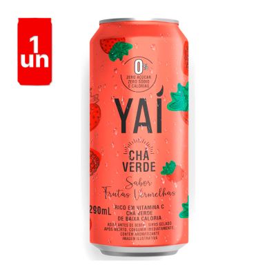 Cha Verde Frutas Vermelhas Lata 290ml Yai
