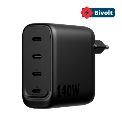 Carregador 4 Portas Ec40 140w Preto Intelbras