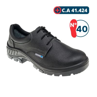Botina De Seguranca C/ Cadarco Bico Plastico 95s29bp Preto N° 40 Marluvas