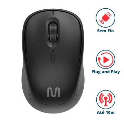 Mouse Bluetooth Mbt50 Silencioso Mo350 Multi