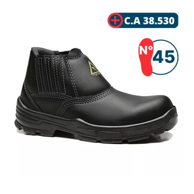 Botina De Seguranca Elastico Bico Composite Preto N°45 Bracol