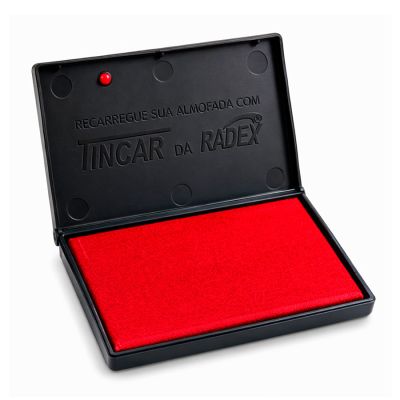 Almofada P/carimbo Alcar Nº 3 Vermelho Radex