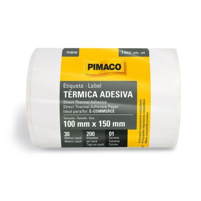 Etiqueta Adesiva Termica 100 X 150mm E-commerce Tr100150 C/ 200 Pimaco