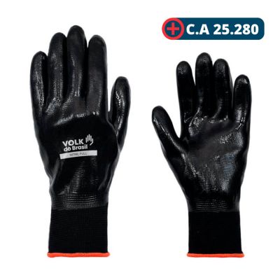 Luva Textil Nitrill Full P Volk (ca 25280)
