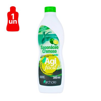 Saponaceo Cremoso Limao 300ml Agifacil