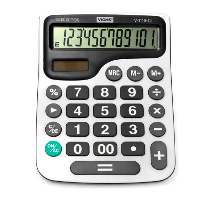 Calculadora De Mesa 12 Digitos V-1119 Branca Vighs