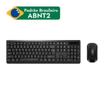 Teclado E Mouse Sem Fio Cf600 Preto Tc670 Multi