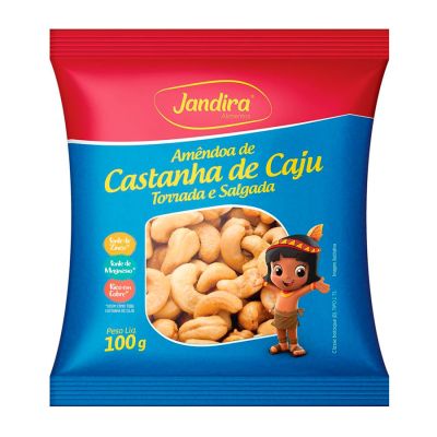 Castanha De Caju Torrada 100g Jandira
