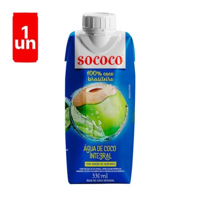 Agua De Coco Integral Tp 330ml Sococo