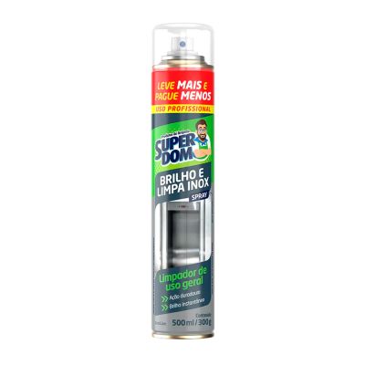 Limpa Brilho E Inox Aerossol 500ml Super Dom