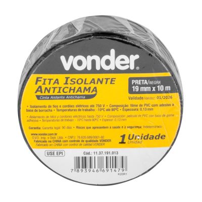 Fita Isolante 19mm X 10m Vonder