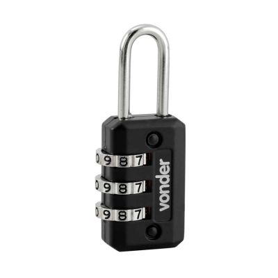 Cadeado Com Segredo Preto 20mm Vonder