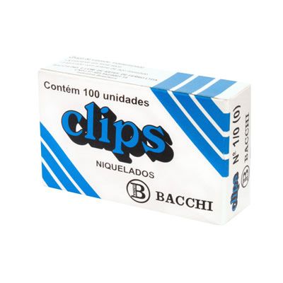 Clips N.1/0 Niquelado Cx 100 Un Bacchi