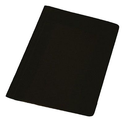 Pasta Simples Cartao Duplex 230g Plastificado Preta Icl