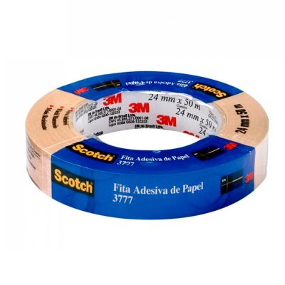 Fita Adesiva Papel Kraft Liso 24mm X 50m Scotch 3777 3m Sleeve