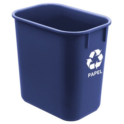 Cesto De Lixo 12l Plastico Coleta Seletiva Azul - Papel 572.2 Acrimet