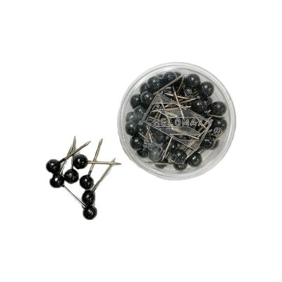 Alfinete P/ Mapa Preto C/50 Helomax 213