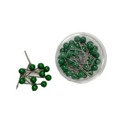 Alfinete P/ Mapa Verde Escuro C/50 Helomax 217