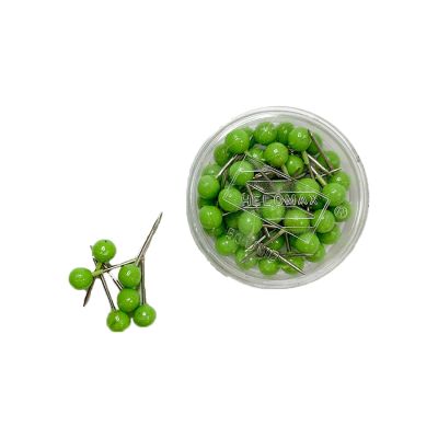 Alfinete P/ Mapa Verde Limao C/50 Helomax 218