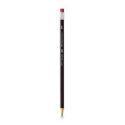 Lapis Grafite Ecolapis Sextavado C/ Borracha Max Preto 1205sm/b Faber-castell