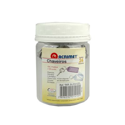 Chaveiro Plastico Cristal C/24 Acrimet 141.7