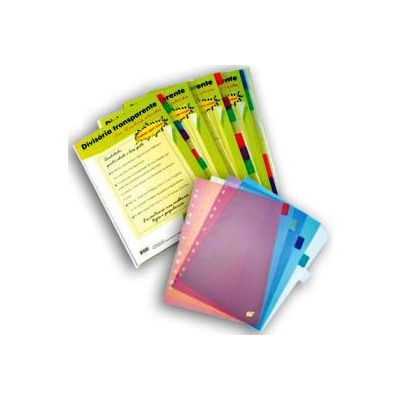 Divisoria Fichario Oficio C/6 Projecoes Colorido 6intb Yes