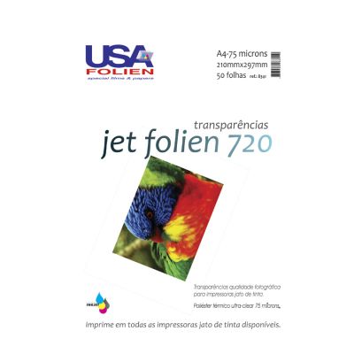 Transparencia Jato De Tinta A4 C/tarja 50fls Usa Folien 8341