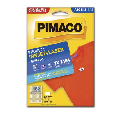 Etiqueta Adesiva Multiuso A5 Q813 8,0x13,0 C/2184 Pimaco