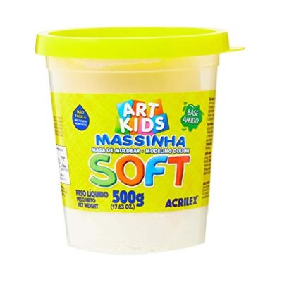 Massa De Modelar Branca 500g Soft Acrilex