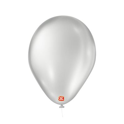 Balao Liso Prata Cintilante Nº7 C/50un Sao Roque