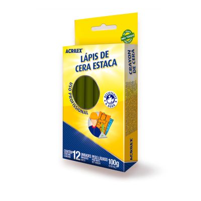 Lapis Estaca Verde C/12 Acrilex