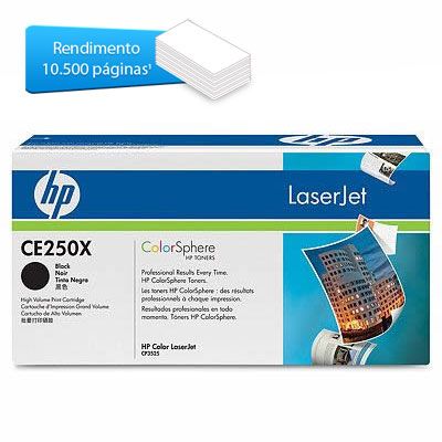 Toner Hp Ce250x Preto Original Ww