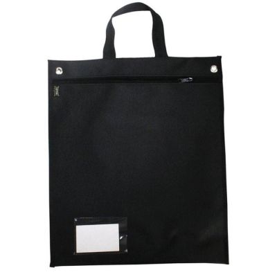 Malote Lona 410x360mm Com Alca E Visor Preto Goodie 445p