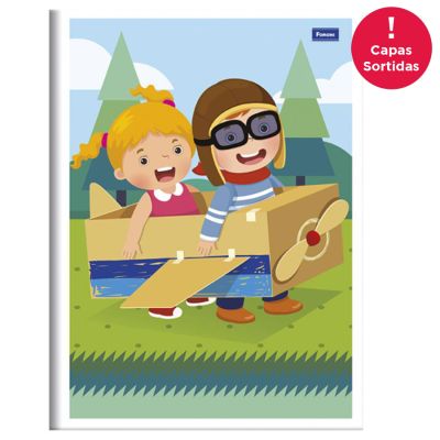 Caderno Linguagem Brochura Capa Simples 1/4 96fls Foroni