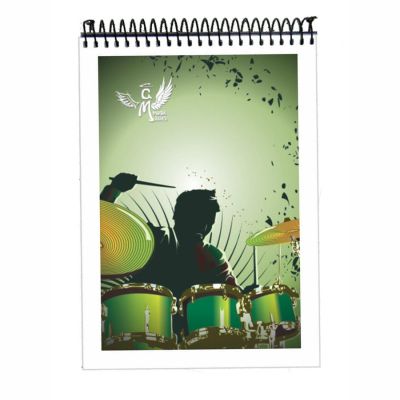 Caderneta Espiral Capa Flexivel Apontamentos 40fls Pautada 7x10cm Panamericana