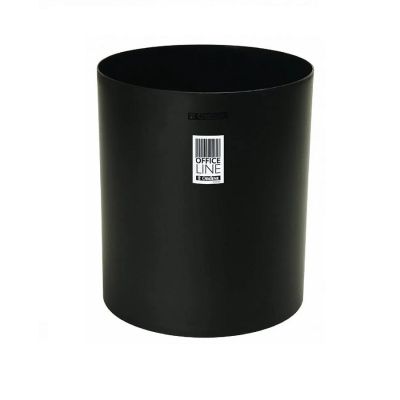 Cesto De Lixo 10l Plastico Preto Redondo Ordene Office 97410