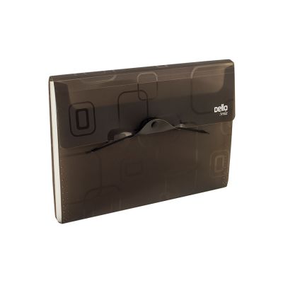 Pasta Sanfona Dellofine A4 12 Divisoes Fume Smille Dello 6070.i