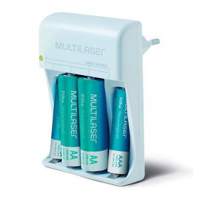 Carregador De Pilhas C/4 Un - 2aa E 2aaa Cb045 Multi