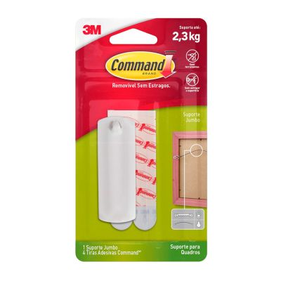 Suporte P/ Quadro Command Branco Grande 3m