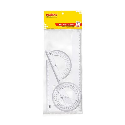 Conjunto Para Desenho Escolar 2ºgrau New Line Waleu