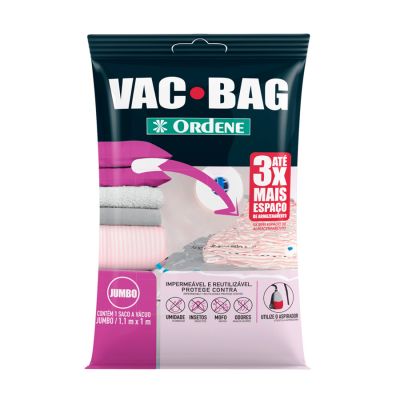 Saco Plastico Vac Bag Jumbo 110x100cm Ordene 55800