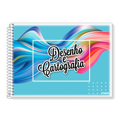 Caderno Cartografia Espiral Capa Flexivel 48fls Credeal