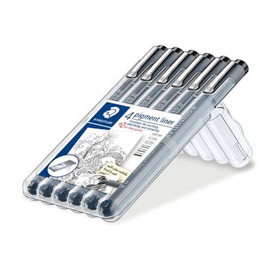Conjunto Caneta Hidrografica C/6 - 5 Pigment Liner/1 Fineliner 308 Sb6p Staedtler 