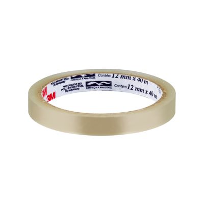 Fita Adesiva 12mm X 40m Transparente Durex 3m