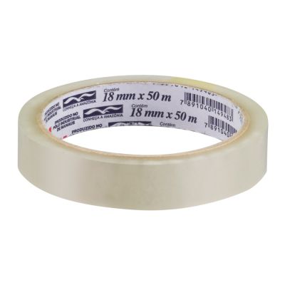 Fita Adesiva 18mm X 50m Transparente Durex 3m