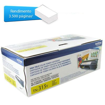 Toner Brother Tn315y Amarelo Original