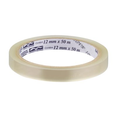 Fita Adesiva 12mm X 50m Transparente Durex 3m