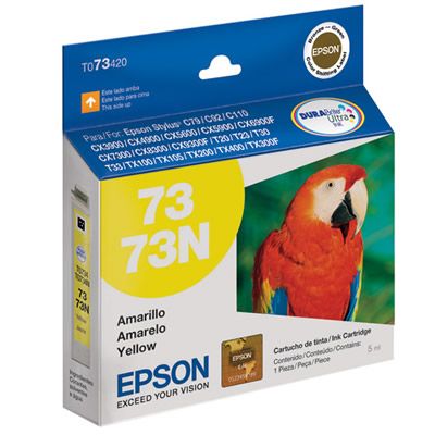 Cartucho De Tinta Epson To73420 Br Amarelo 5ml Ww