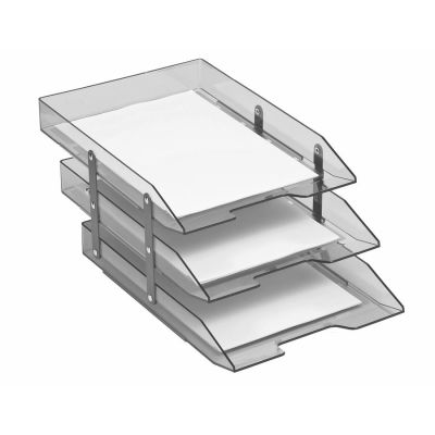 Caixa Correspondencia Tripla Articulavel Fume Acrimet 245.1